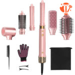 6-in-1 Hair Styler & Blow Dryer Brush – Auto Wrap Curling & Volumizing Tool